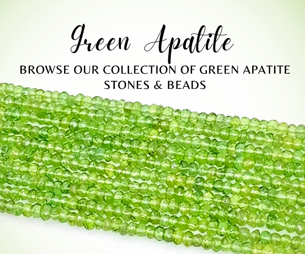 Natural Green Apatite Gemstones & Beads